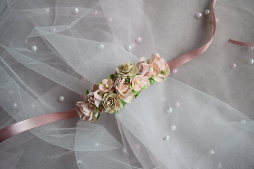 Antique Blush Heirloom Bun Wrap - Petals en Pointe