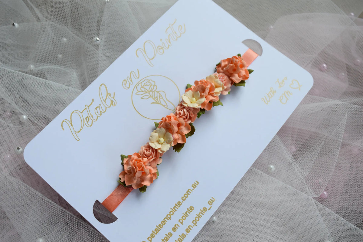 Apricot Cadence Bun Wrap - Petals en Pointe