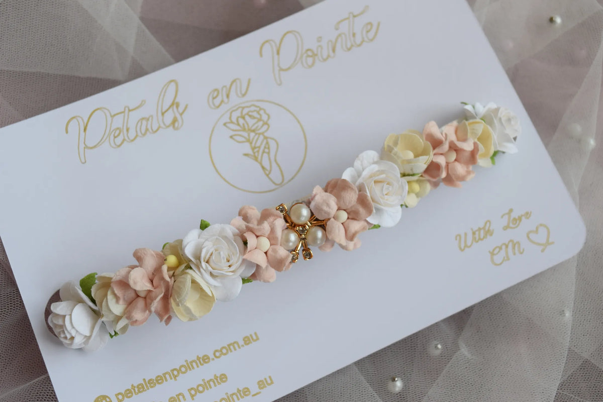Blush Serenité Bun Wrap - Petals en Pointe