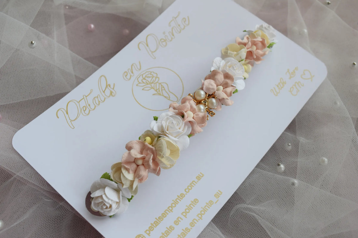 Blush Serenité Bun Wrap - Petals en Pointe