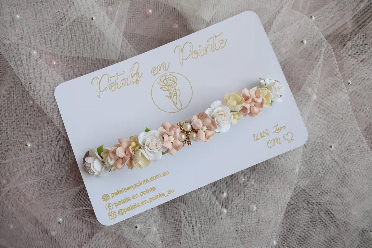 Blush Serenité Bun Wrap - Petals en Pointe