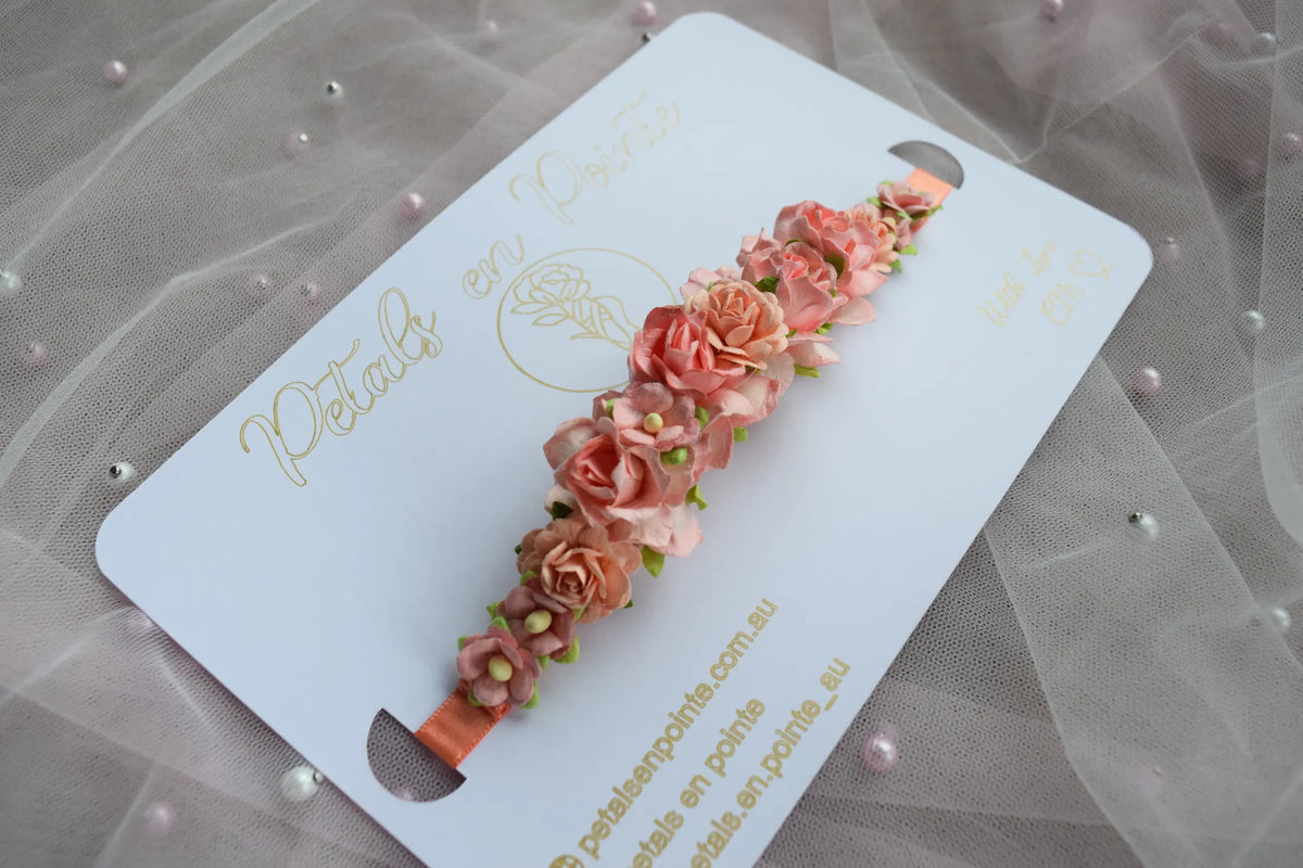 Coral Étude Bun Wrap - Petals en Pointe