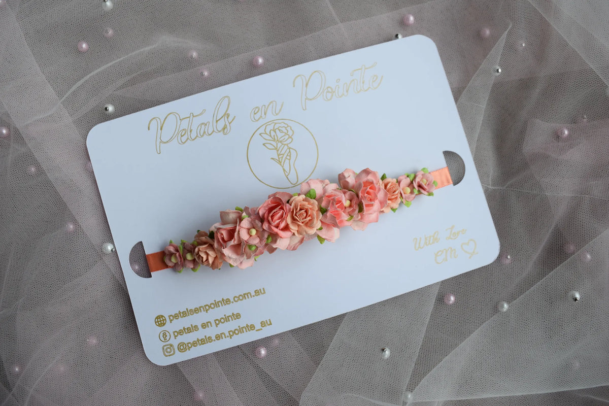 Coral Étude Bun Wrap - Petals en Pointe