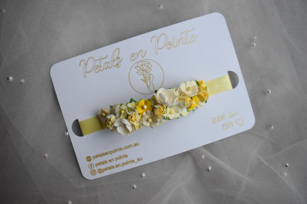 Golden Lumiere Bun Wrap - Petals en Pointe