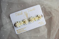 Ivory Pearl Couronne Bun Wrap - Petals en Pointe