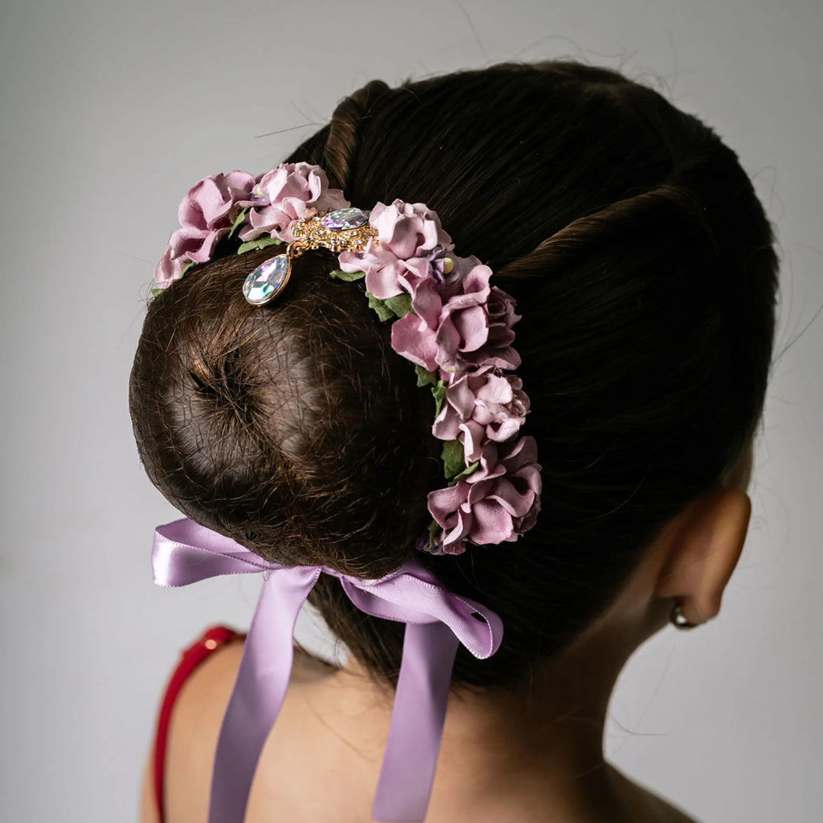 Mauve Opaline Bun Wrap - Petals en Pointe