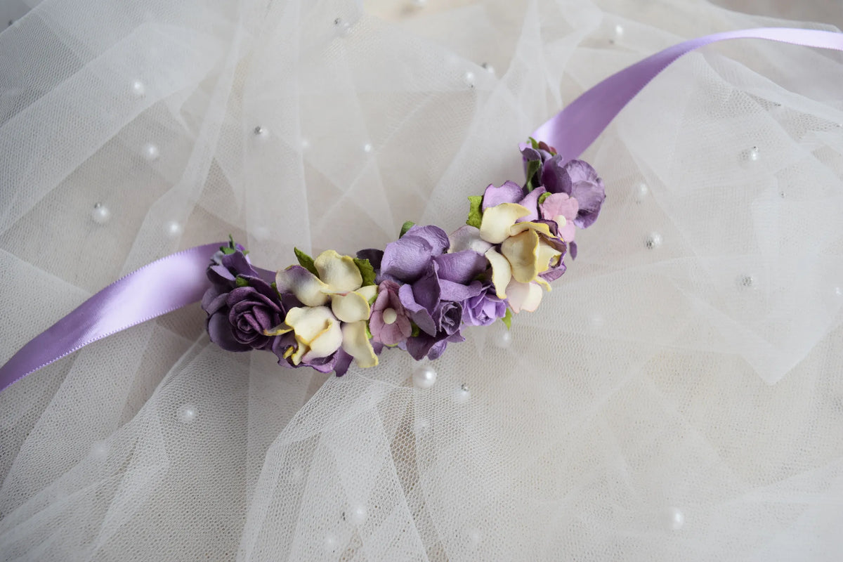 Mauve Poème Bun Wrap - Petals en Pointe