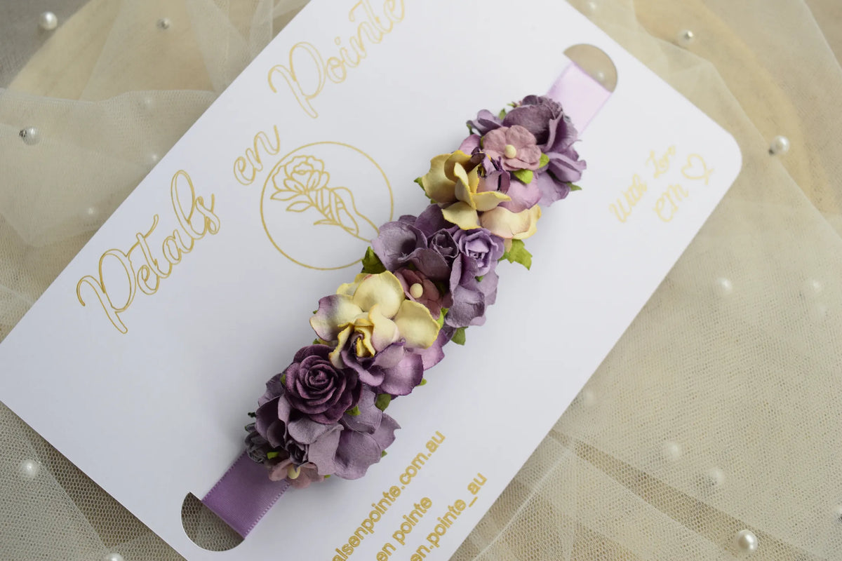 Mauve Poème Bun Wrap - Petals en Pointe