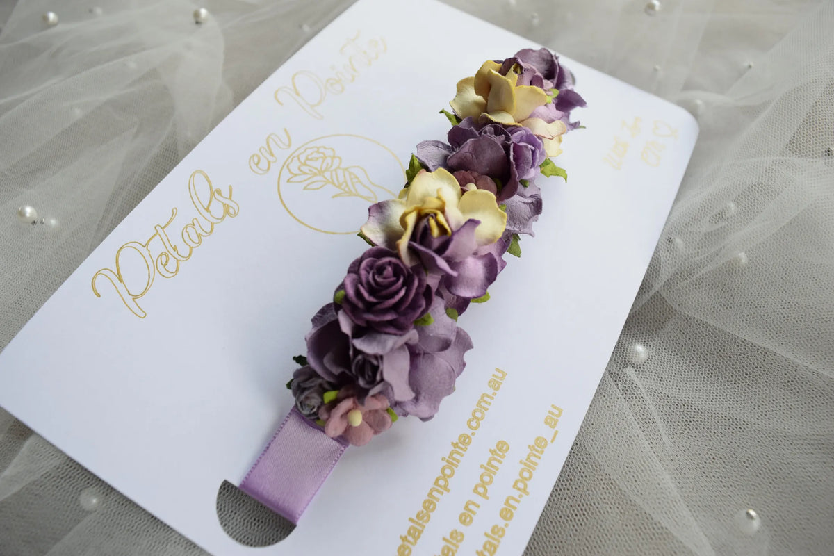 Mauve Poème Bun Wrap - Petals en Pointe