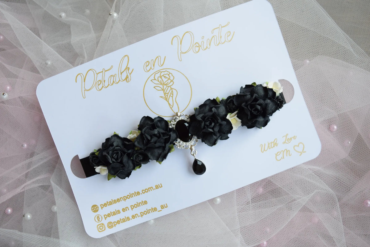 Noir Adagio Bun Wrap - Petals en Pointe