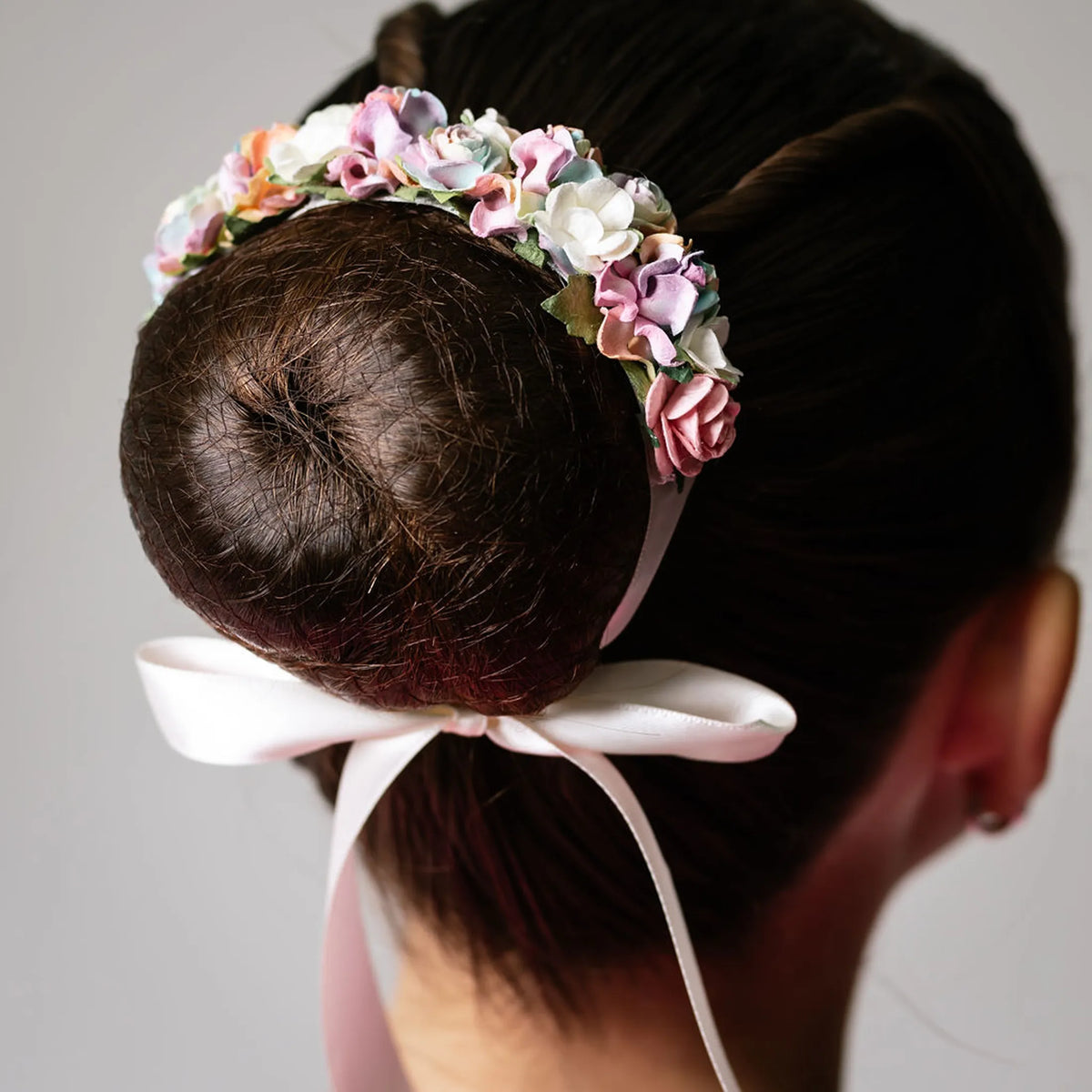 Pastel Garland Bun Wrap - Petals en Pointe
