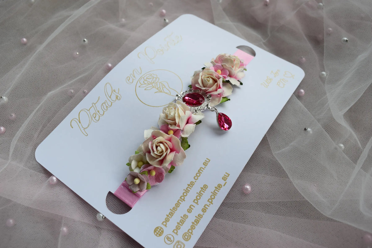 Pink Amara Bun Wrap - Petals en Pointe