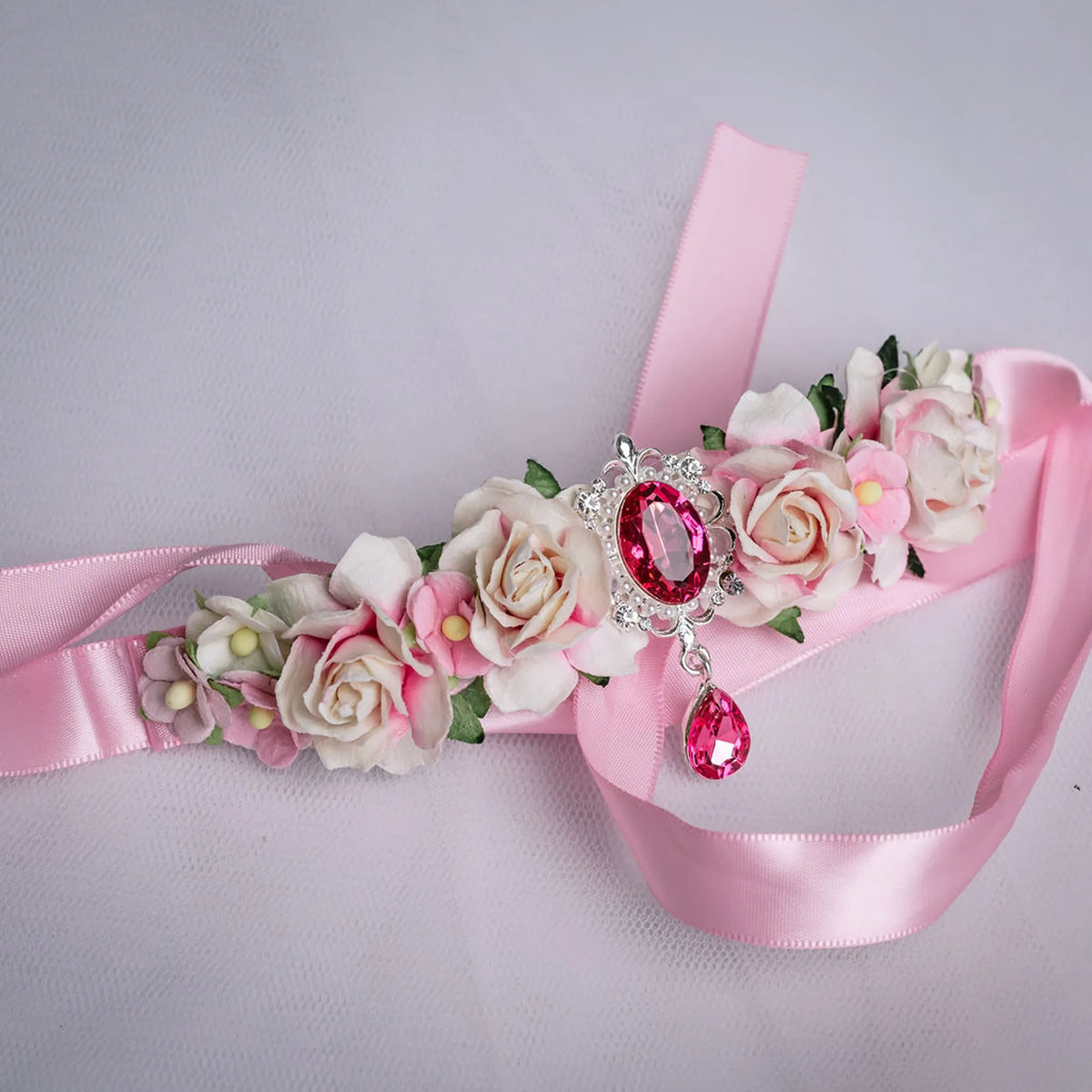 Pink Amara Bun Wrap - Petals en Pointe