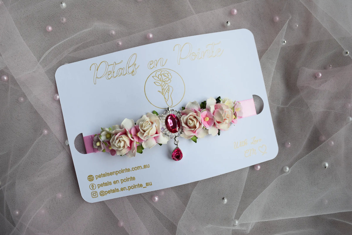 Pink Amara Bun Wrap - Petals en Pointe