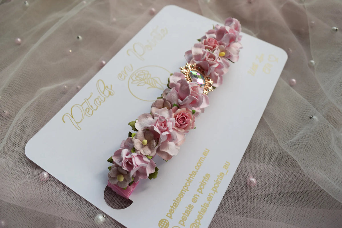 Pink Opaline Bun Wrap - Petals en Pointe