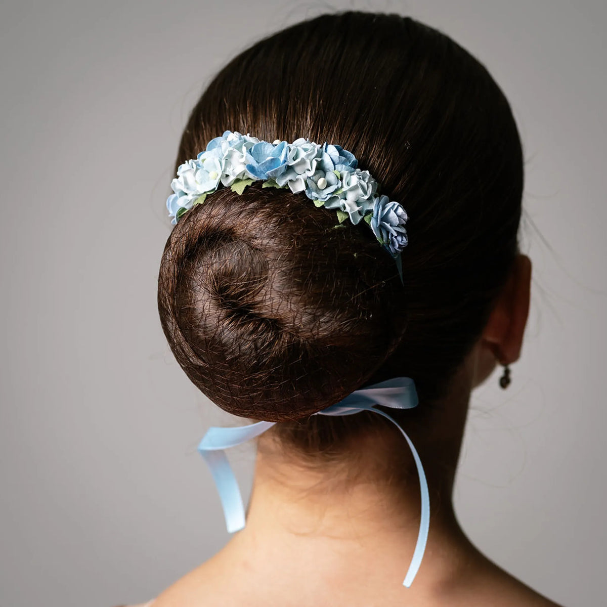 Powder Blue Rosette Bun Wrap - Petals en Pointe