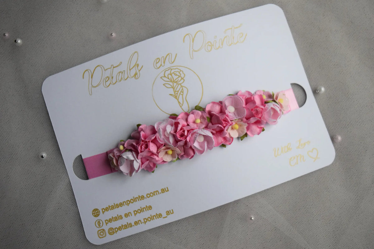 Rose Harmonie Bun Wrap - Petals en Pointe