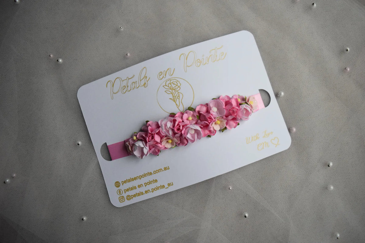 Rose Harmonie Bun Wrap - Petals en Pointe