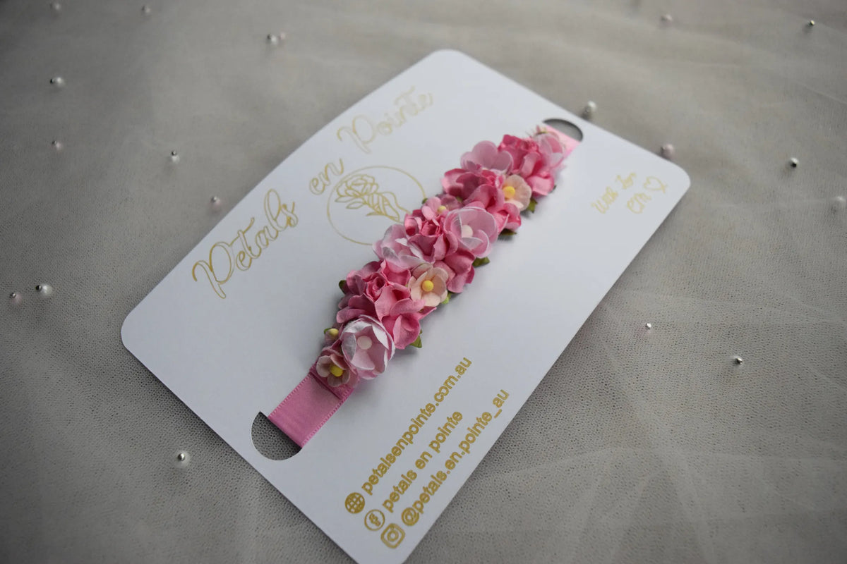 Rose Harmonie Bun Wrap - Petals en Pointe