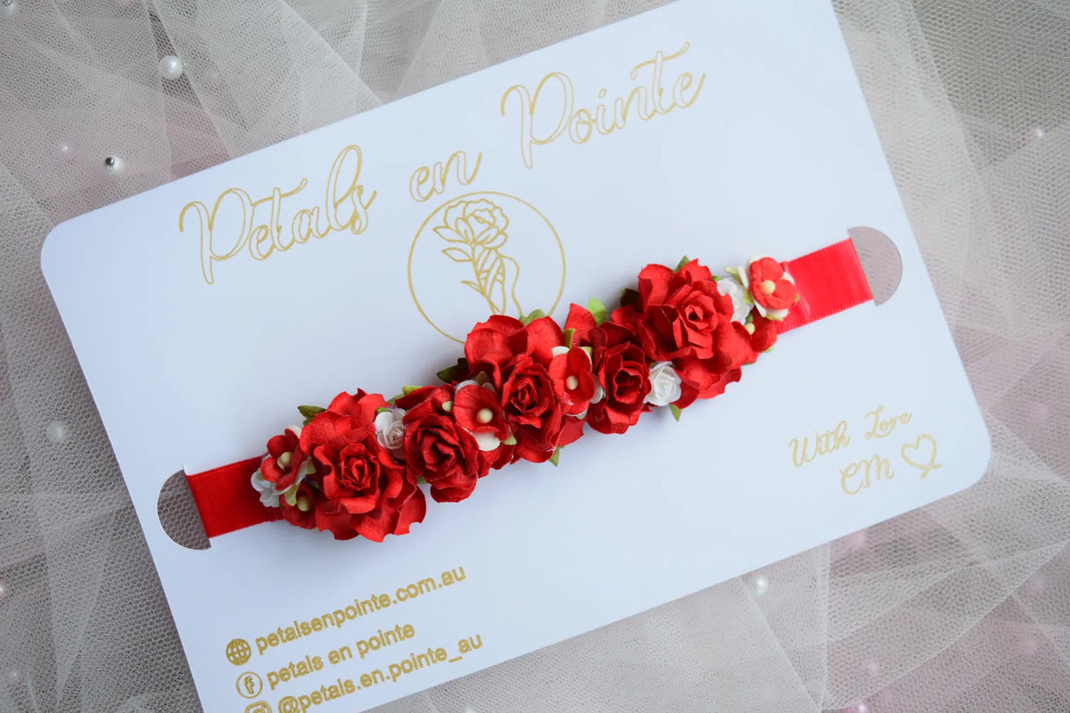 Scarlet Vivace Bun Wrap - Petals en Pointe