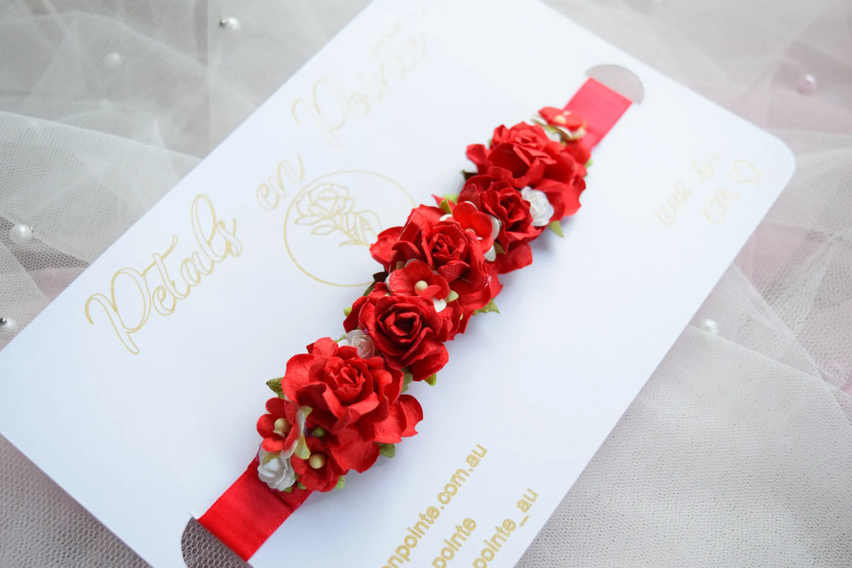 Scarlet Vivace Bun Wrap - Petals en Pointe