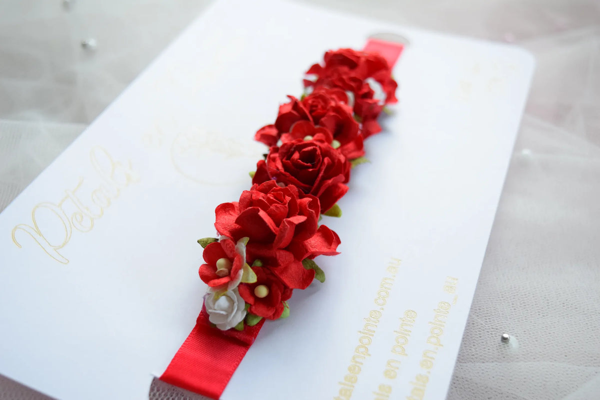 Scarlet Vivace Bun Wrap - Petals en Pointe