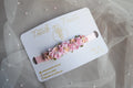 Soft Blush Rosette Bun Wrap - Petals en Pointe