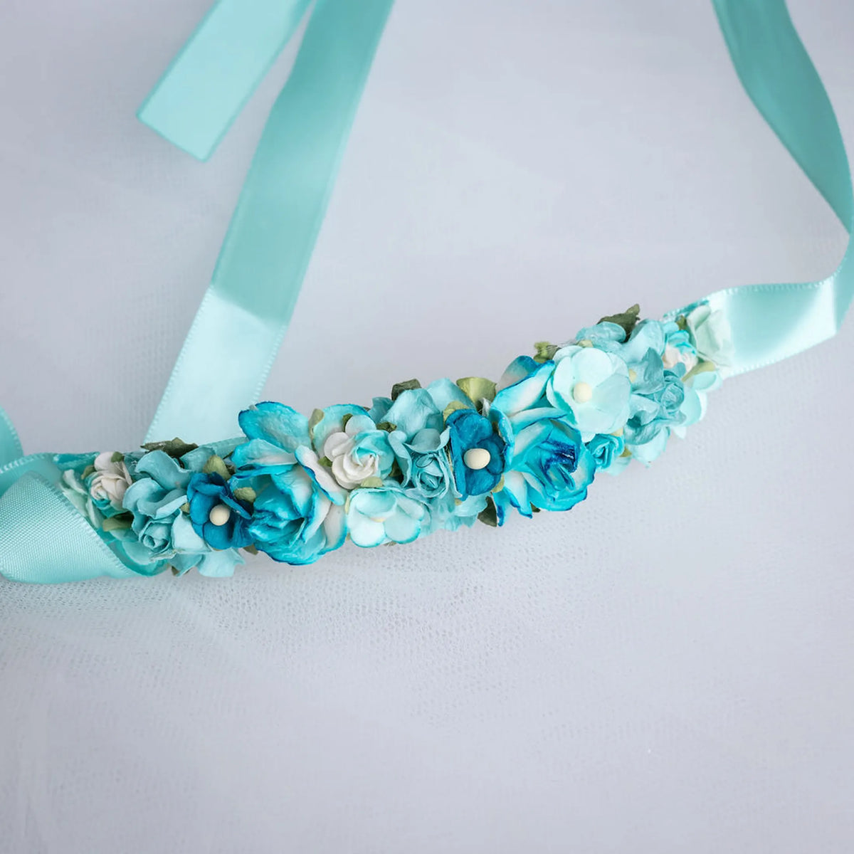 Turquoise Vivace Bun Wrap - Petals en Pointe
